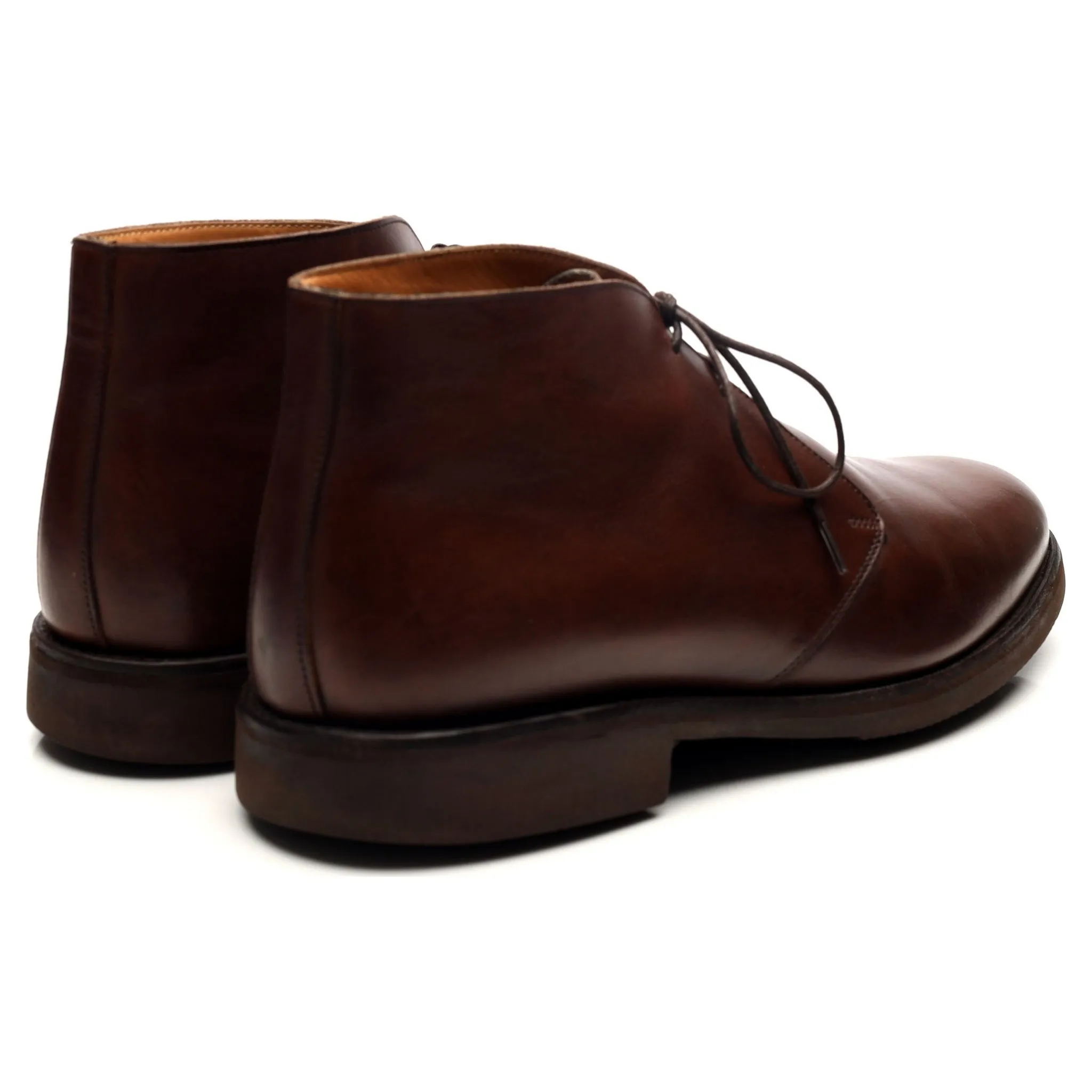 '148726' Brown Leather Chukka Boots UK 8.5 F