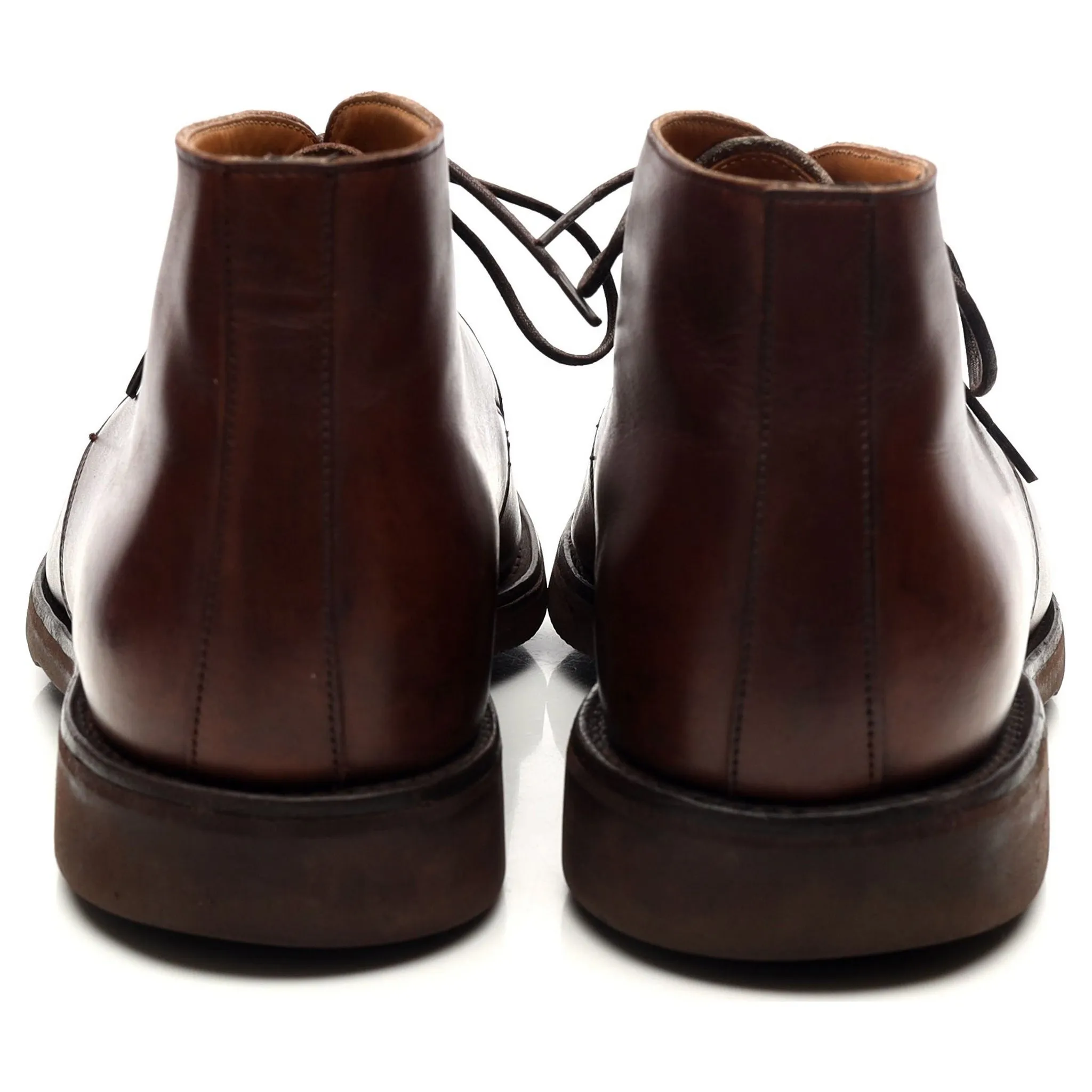 '148726' Brown Leather Chukka Boots UK 8.5 F