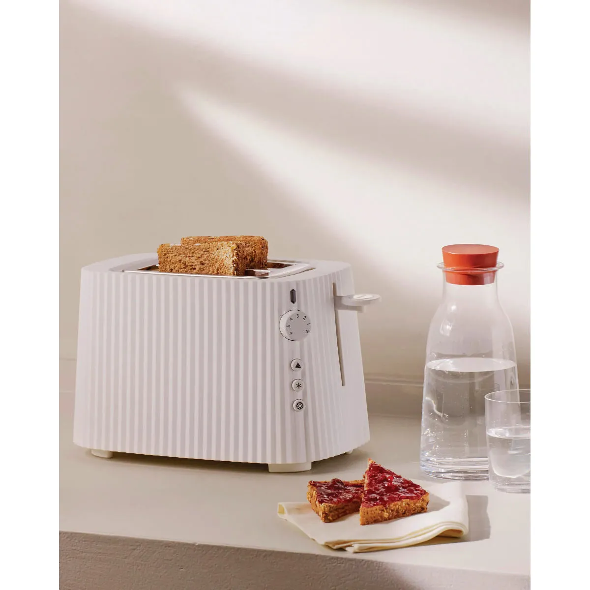 Alessi Plisse Toaster White