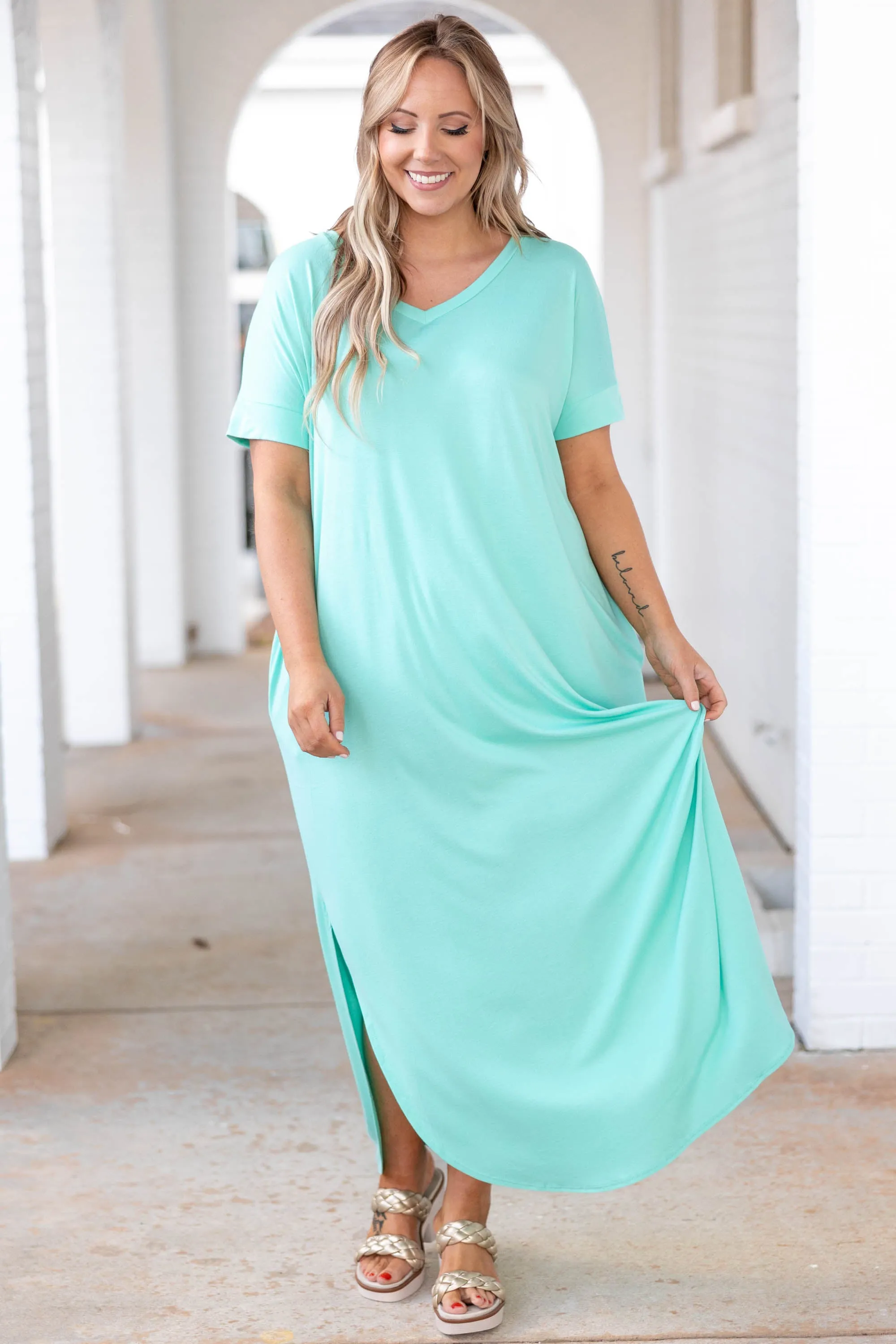 All Summer Long Maxi Dress, Mint