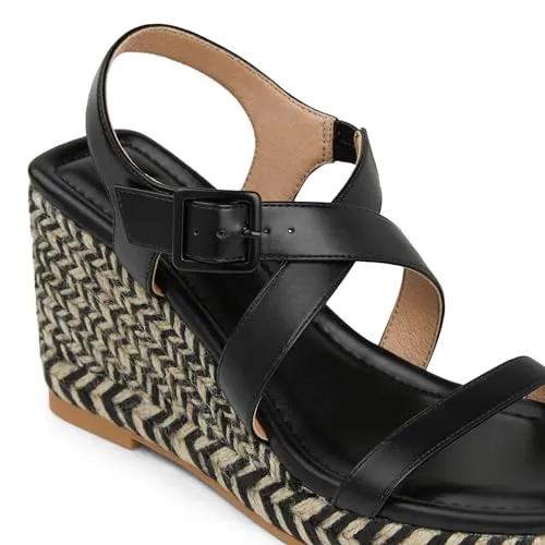 Arromic Wedge Sandals for Women Espadrille Sandals Platform Wedge Heel Shoes Open Toe Casual Comfortable Summer Beach Wedges for Women Dressy