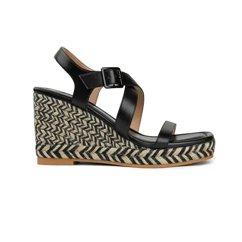 Arromic Wedge Sandals for Women Espadrille Sandals Platform Wedge Heel Shoes Open Toe Casual Comfortable Summer Beach Wedges for Women Dressy