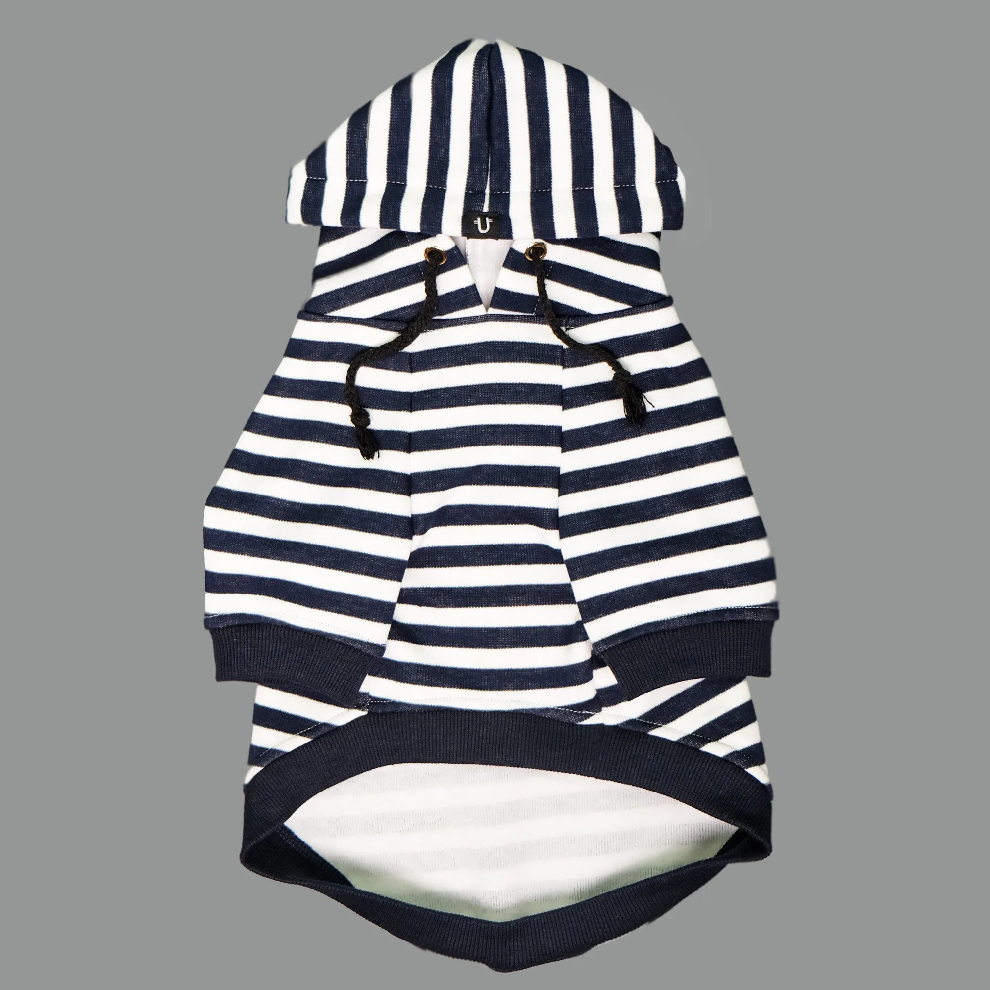 Best Mate Striped Dog Hoodie