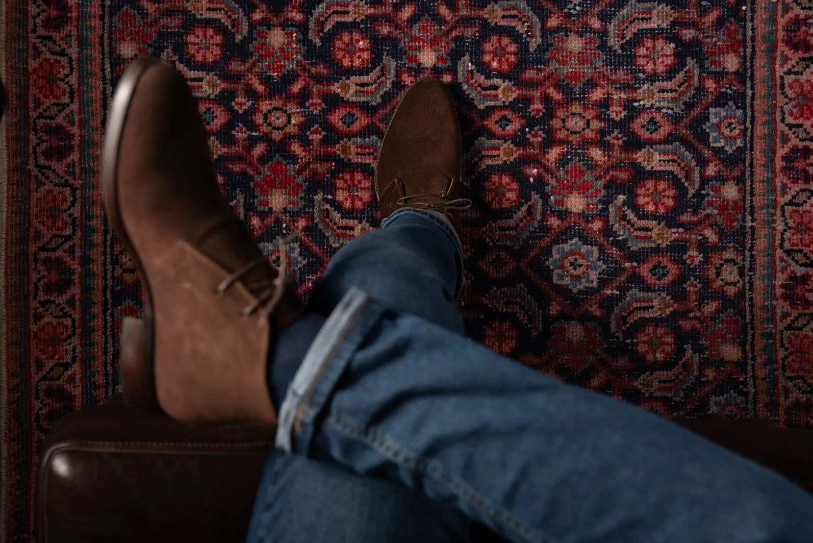 Bosphorus Leather Chukka Boots - Gulf Suede Brown