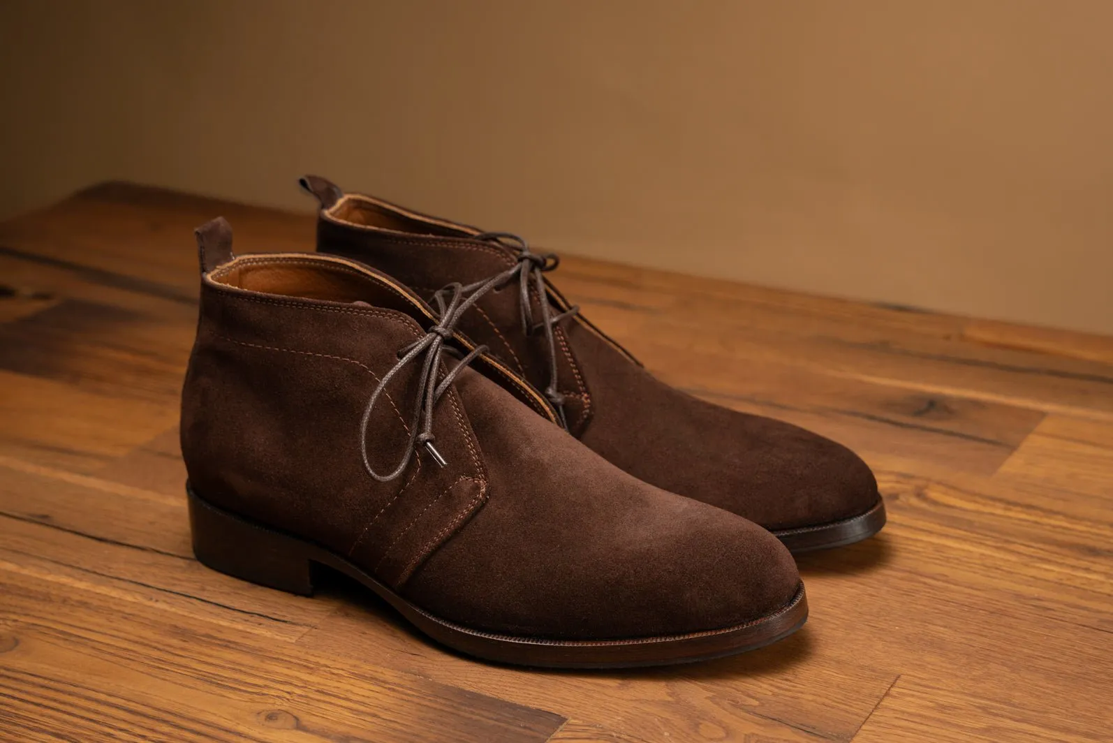 Bosphorus Leather Chukka Boots - Gulf Suede Brown