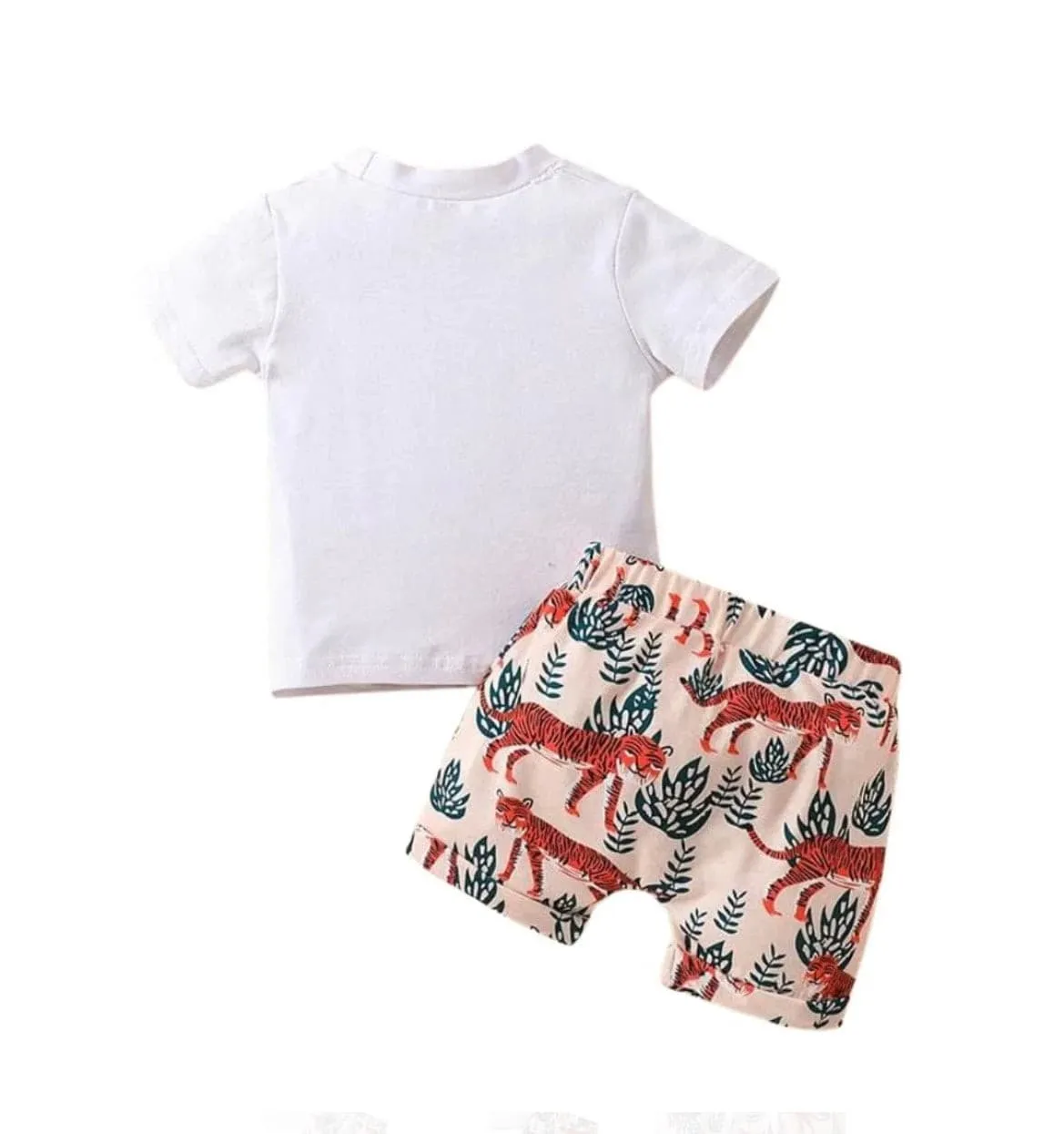 Boys Bro Tee & Tiger Short Summer Set