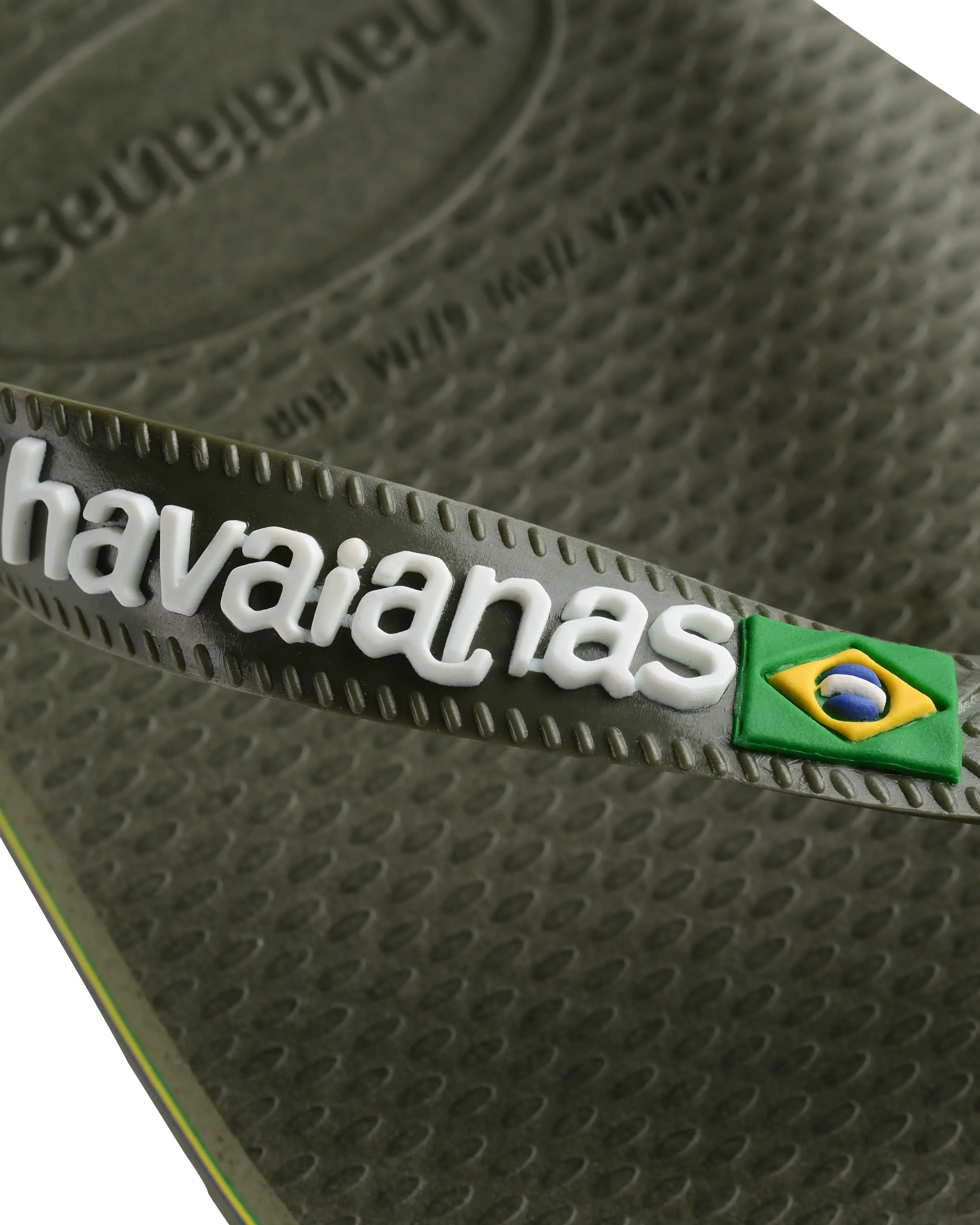 Brazil Logo Flip Flops in Green