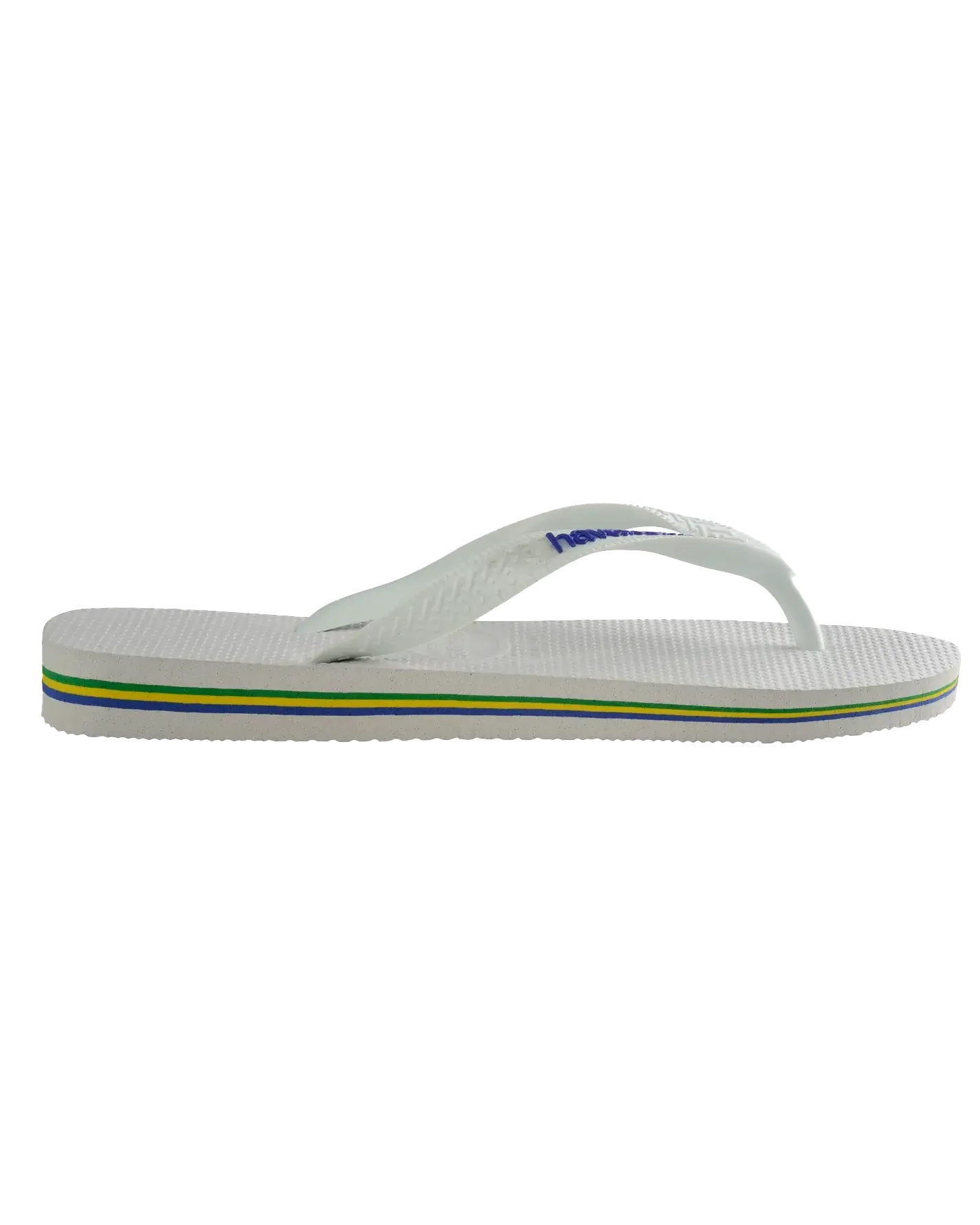 Brazil Logo Flip Flops in White