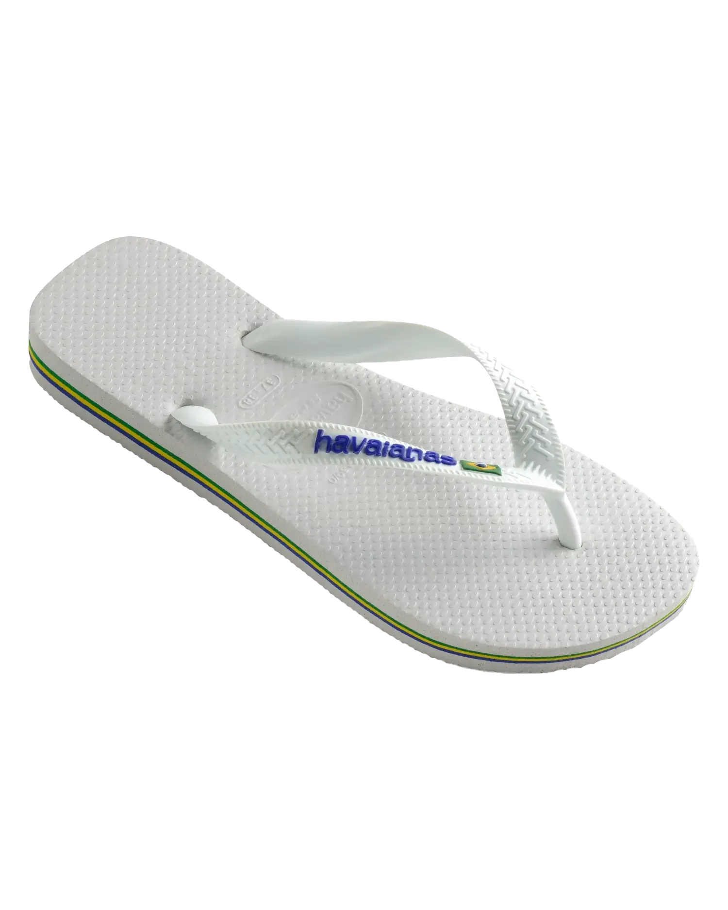 Brazil Logo Flip Flops in White