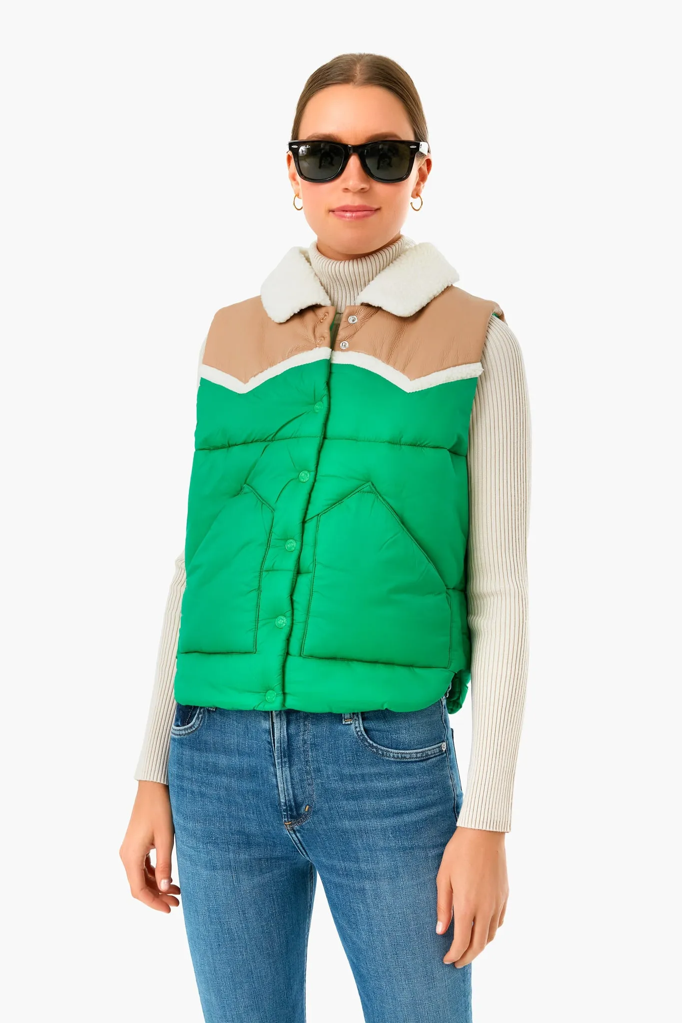 Bright Green The Ol West Puffer Vest