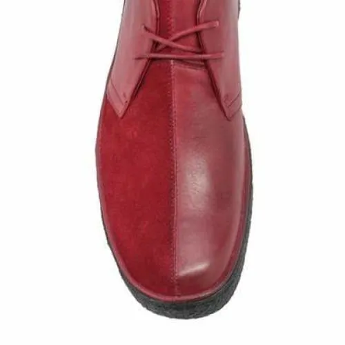 British Walkers Playboy Men's Wine Red Leather and Suede Split Toe