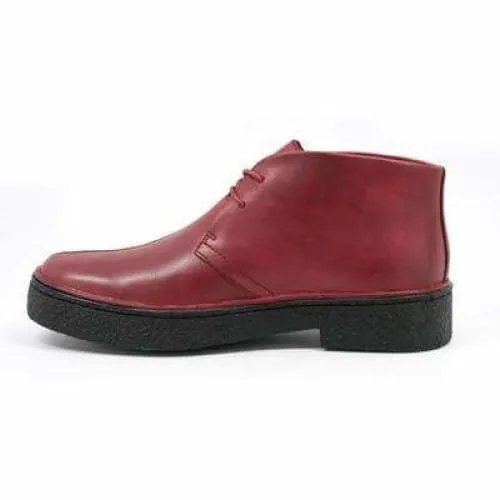 British Walkers Playboy Men's Wine Red Leather and Suede Split Toe