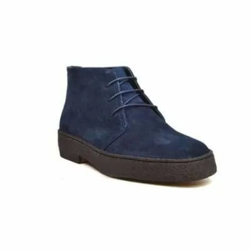 British Walkers Playboy Originals Men's Navy Suede High Top