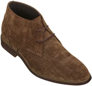 CALTO - S9093 - 3.0 Inches Taller (Coffee Brown) - Chukka Boots