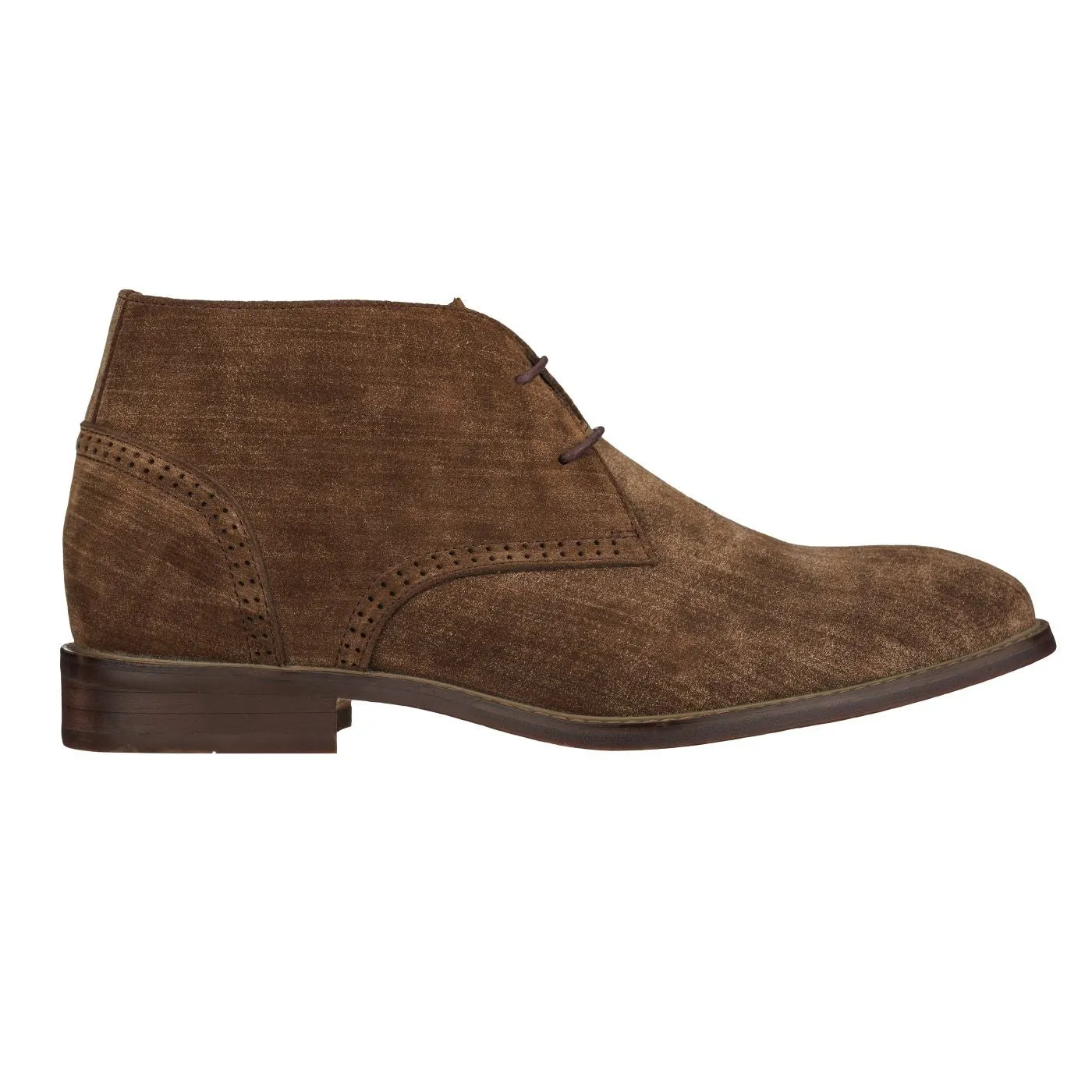 CALTO - S9093 - 3.0 Inches Taller (Coffee Brown) - Chukka Boots