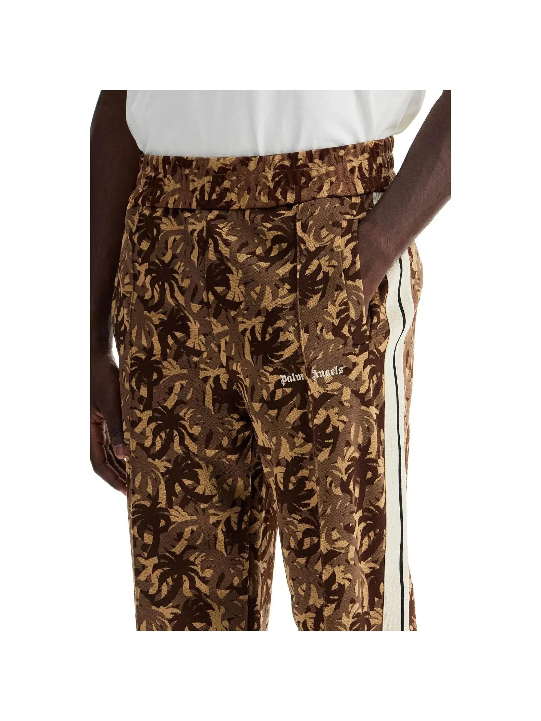 Camouflage Wide-Leg Pants