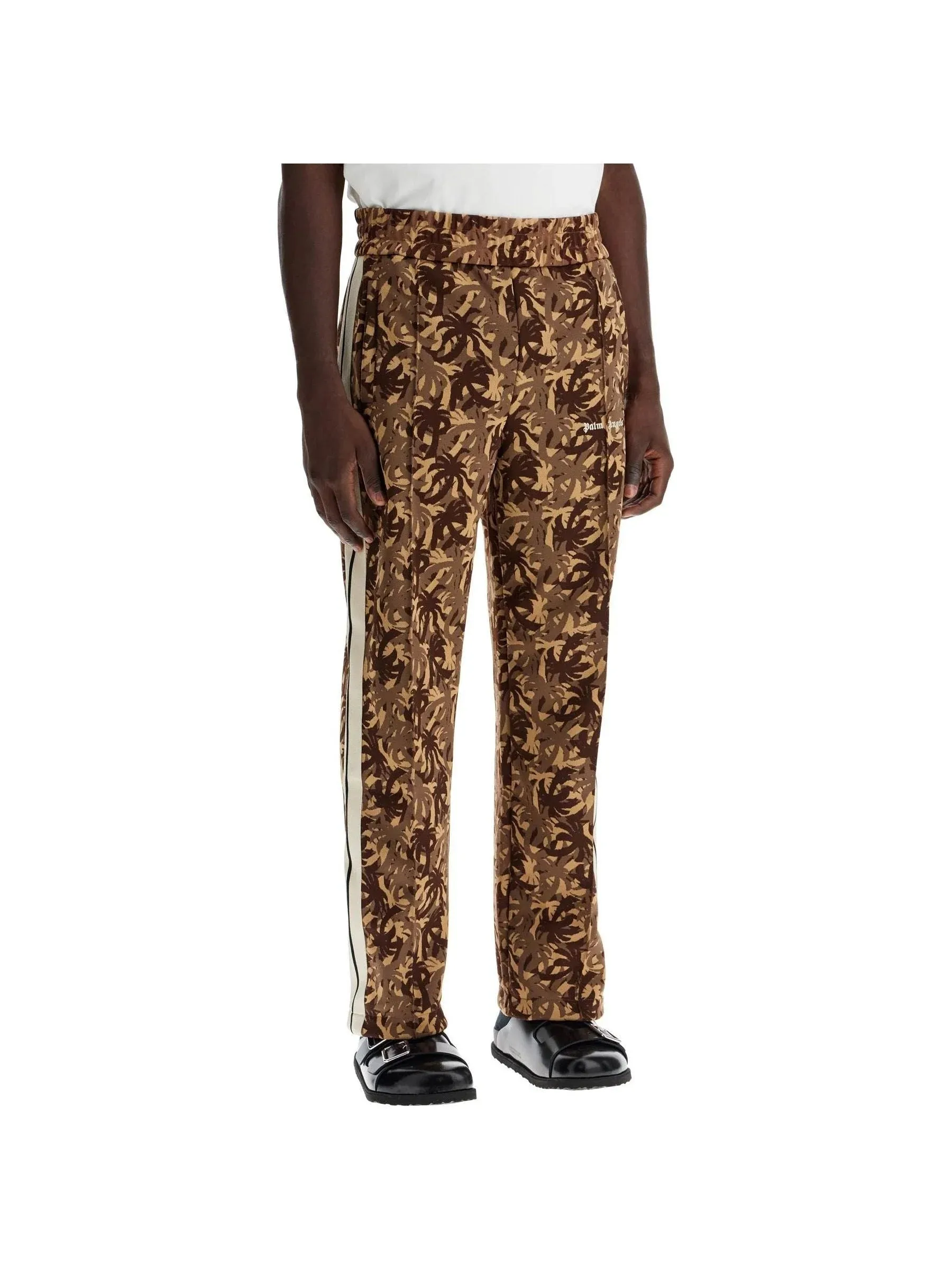 Camouflage Wide-Leg Pants