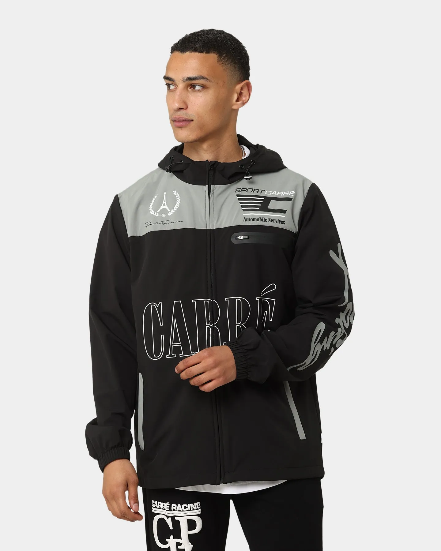 Carre Automobile Motion Windbreaker Jacket Black