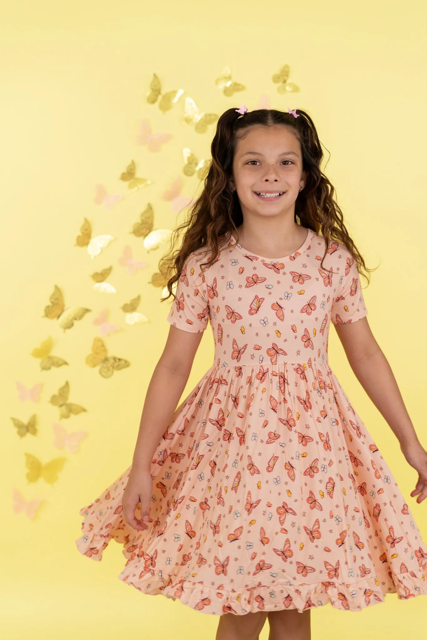 CHASING BUTTERFLIES DREAM RUFFLE DRESS