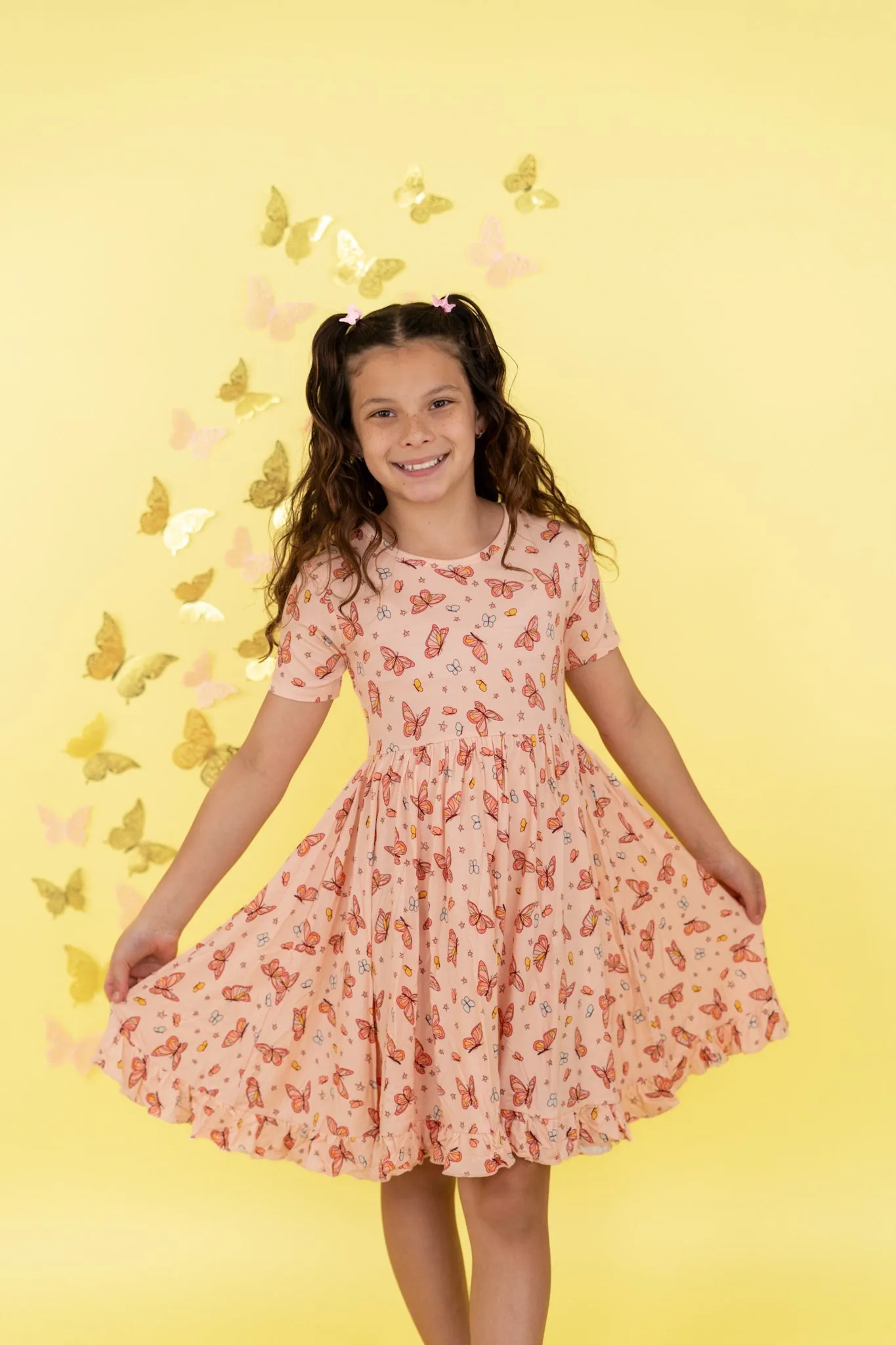 CHASING BUTTERFLIES DREAM RUFFLE DRESS