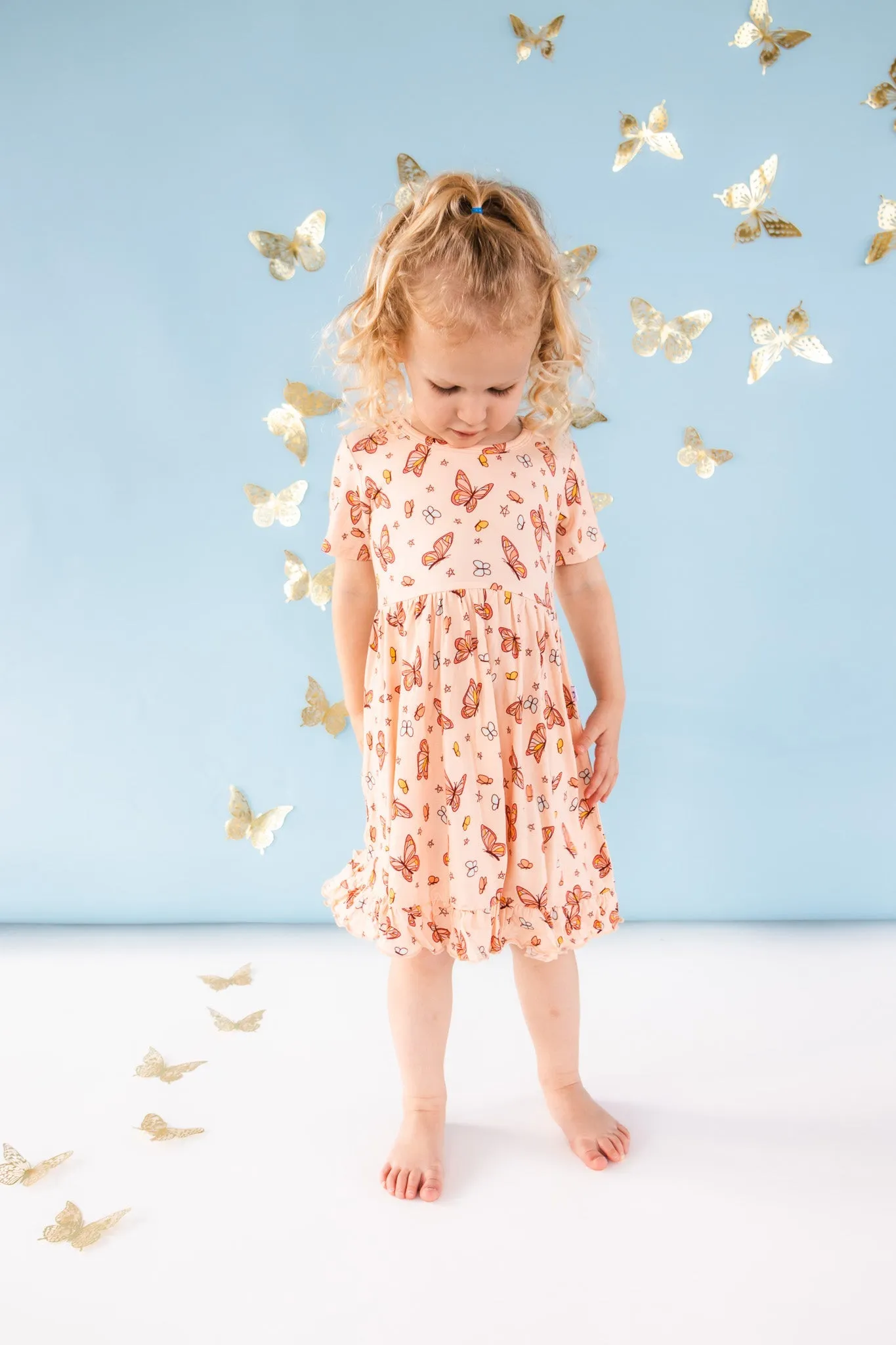 CHASING BUTTERFLIES DREAM RUFFLE DRESS