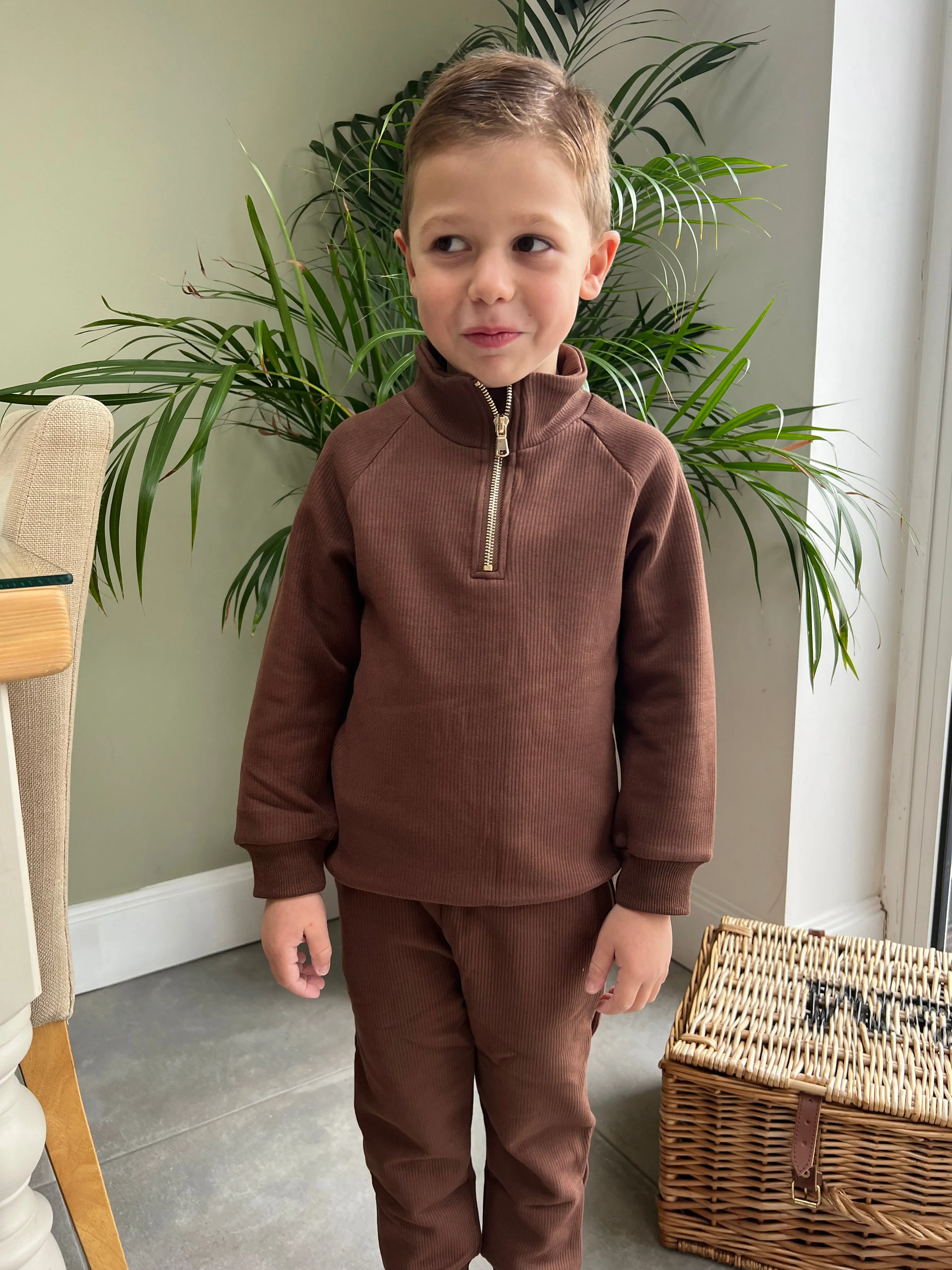 Chocolate Fleece Tracksuit