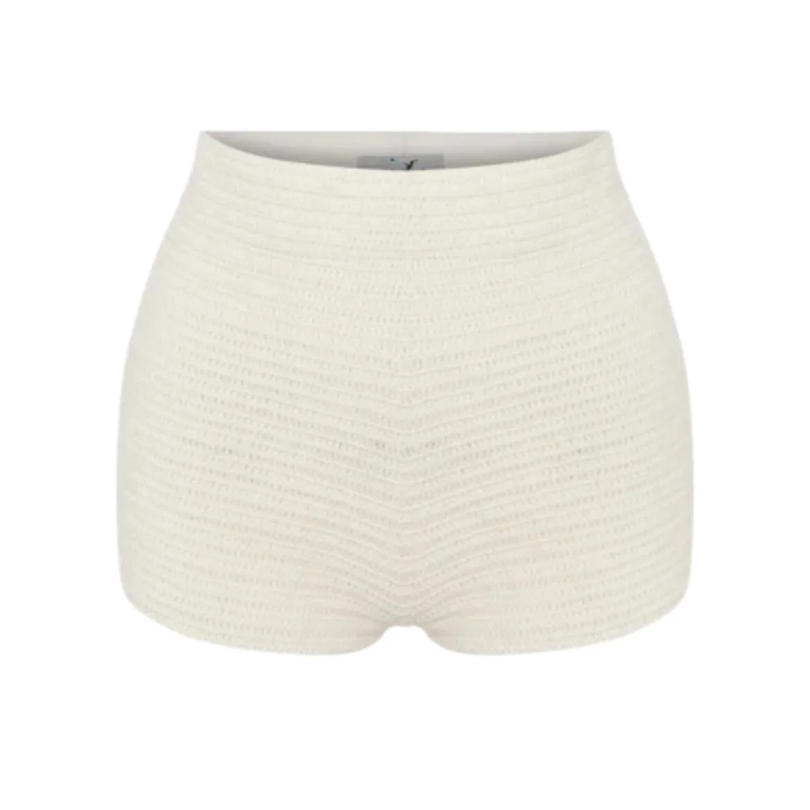 Chouchou Hand Crochet Mini Shorts - Ivory