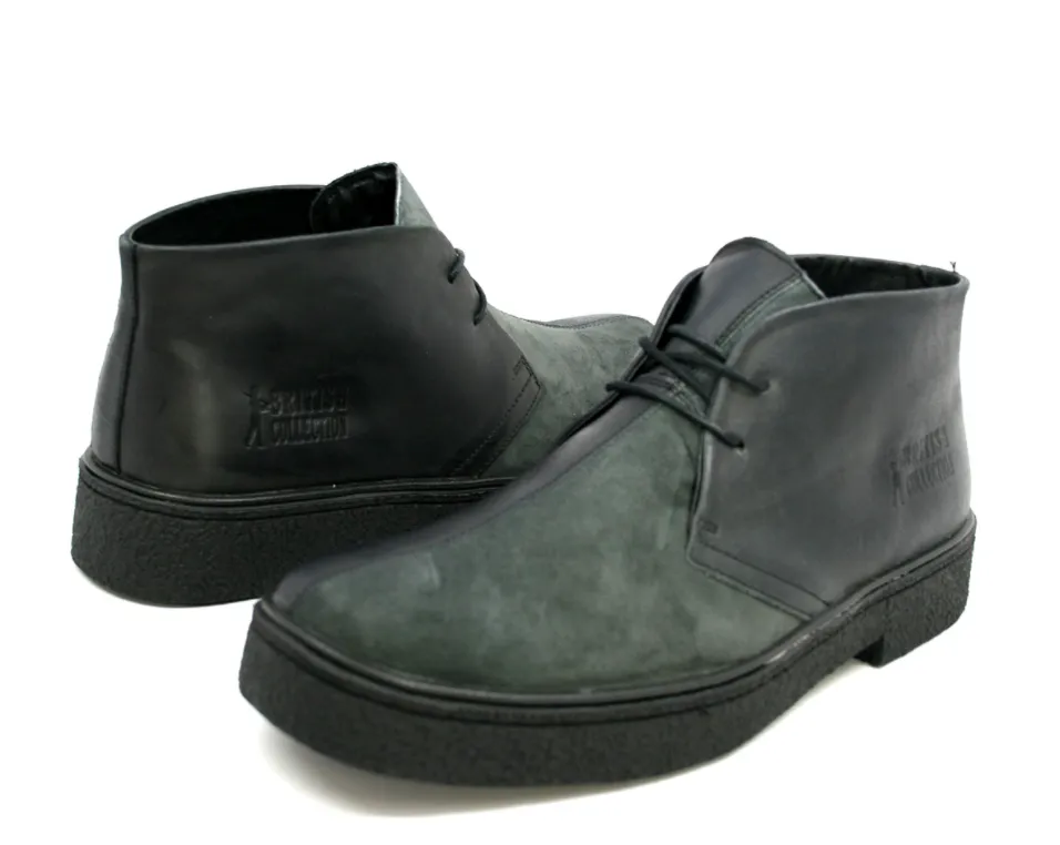 Classic Playboy Chukka Boot Split Toe Leather & Suede