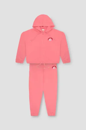 Co-Ord Tracksuit Set For Women - Mauve