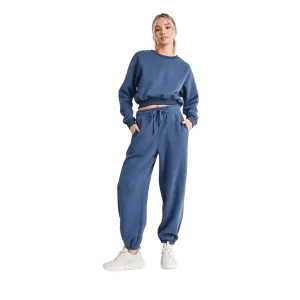 Cropped Sweatshirt Sweatpants Set