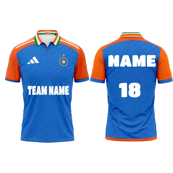 Customised India Cricket Jersey 2024.