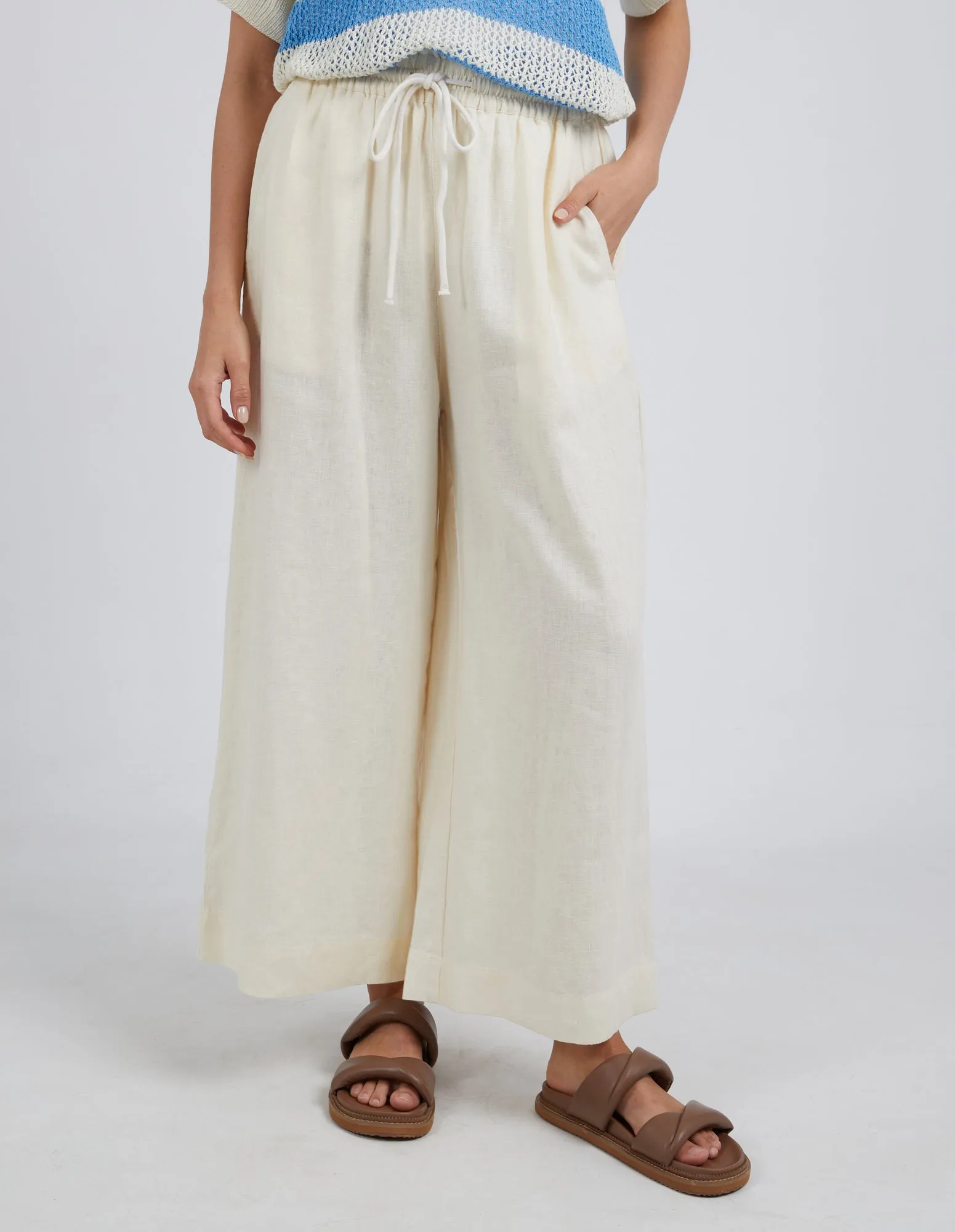 Elm Dionne Wide Leg Pant Toasted Coconut