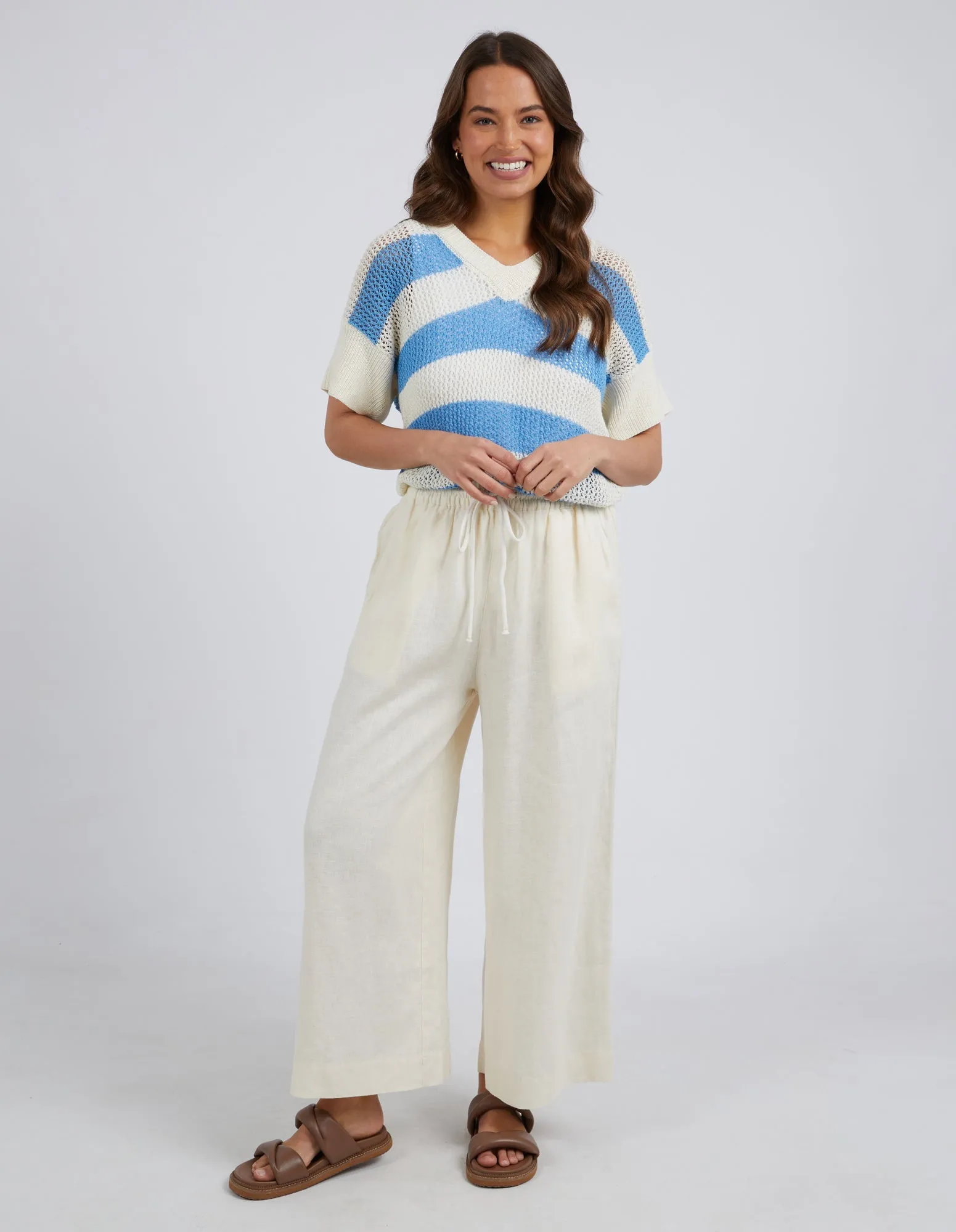 Elm Dionne Wide Leg Pant Toasted Coconut