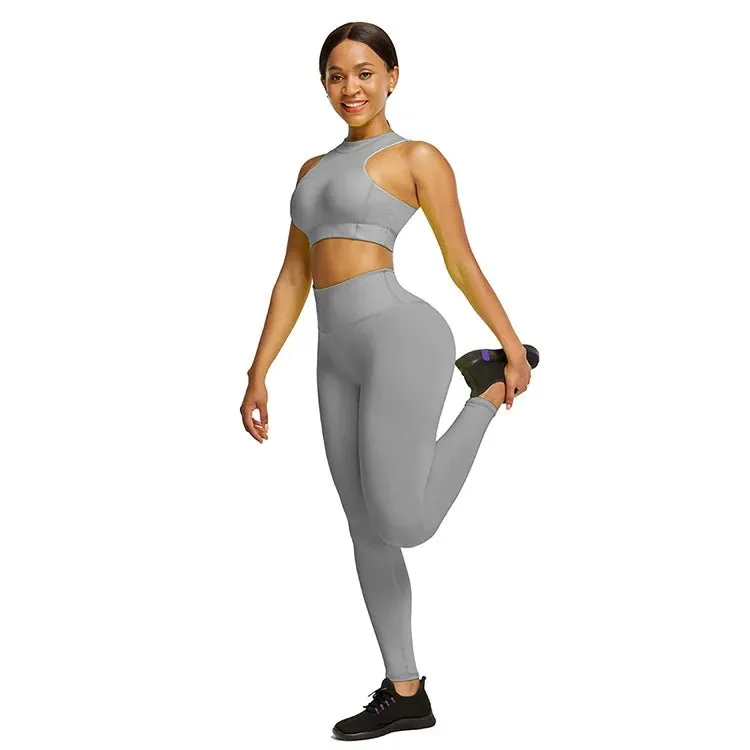 fast dry solid cheap tracksuits loose yoga active wear sets  short sleeve suit plus size running workout short clothes for women