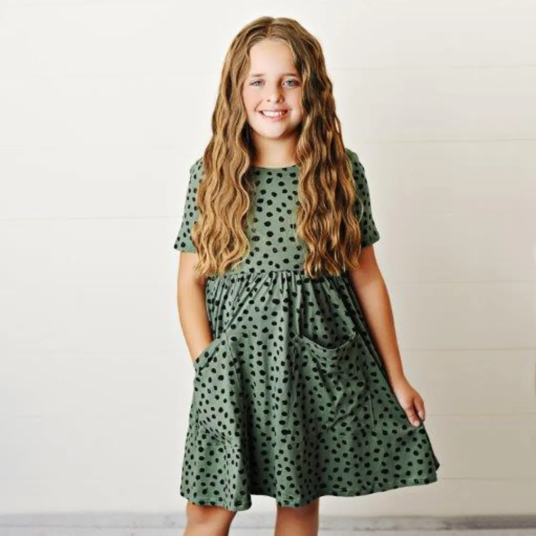 Fern w/ Spots Twirl Dress