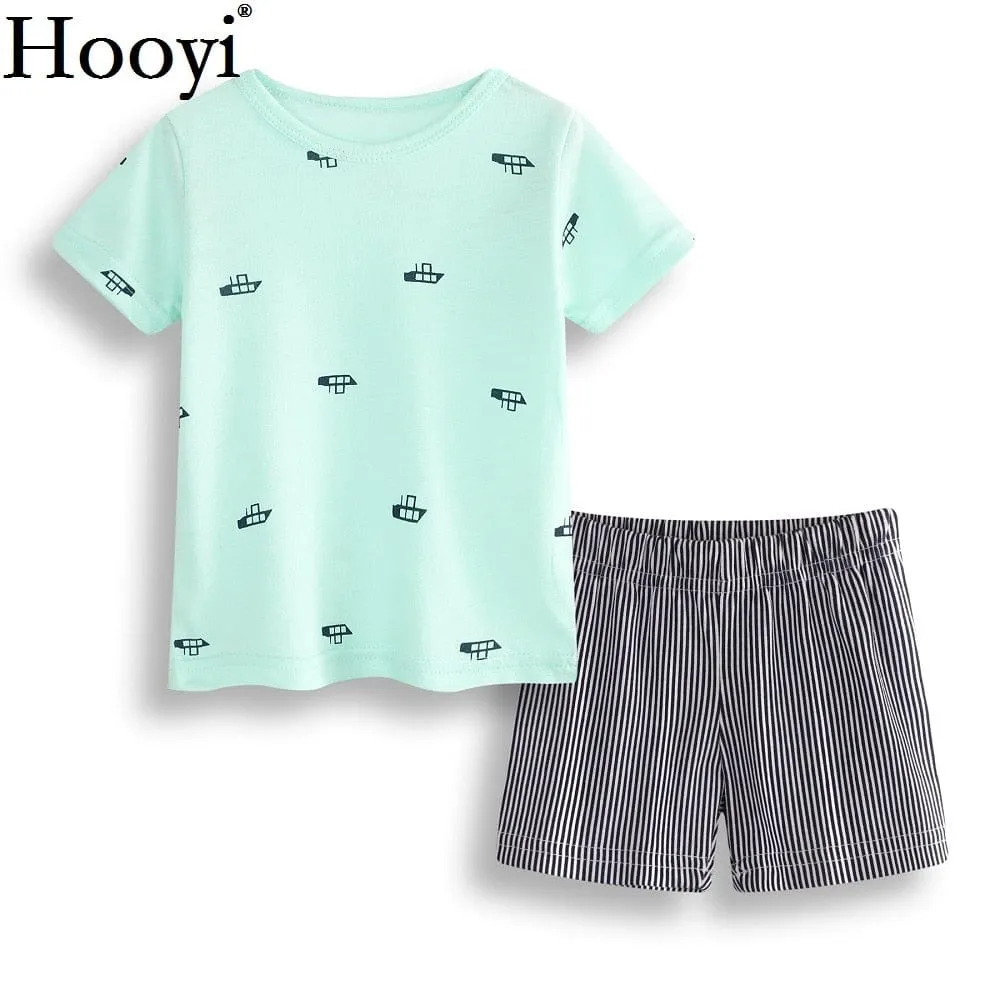 Fun Print Shorts 2 PC Sets