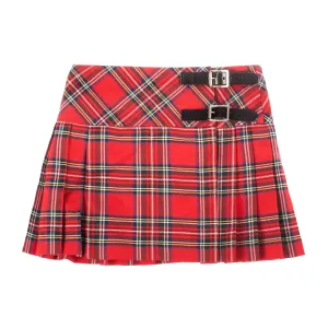 Girls Tartan Billie Kilt Stewart Royal