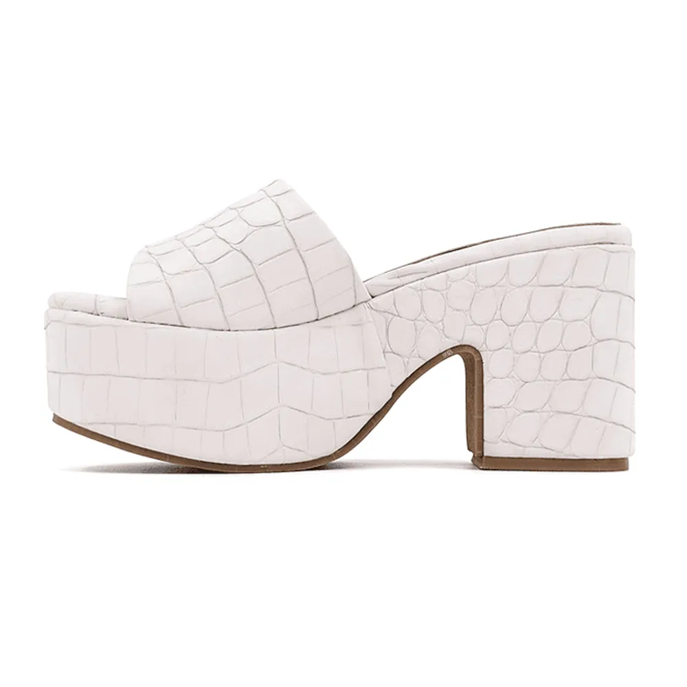 Giza Croc Platform Sandals