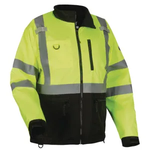 Glowear 8351 Class 3 Hi-vis Windbreaker Water-resistant Jacket, 5x-large, Lime, Ships In 1-3 Business Days