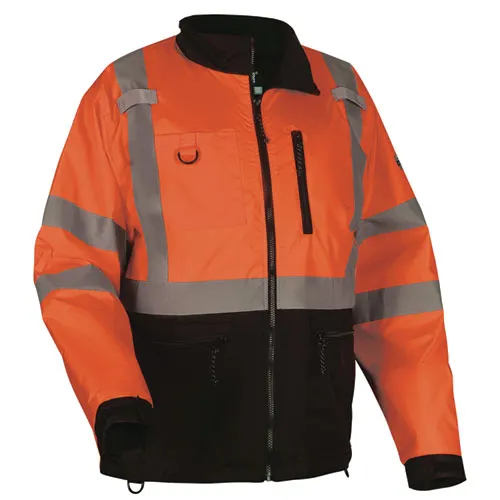 Glowear 8351 Class 3 Hi-vis Windbreaker Water-resistant Jacket, X-large, Orange, Ships In 1-3 Business Days