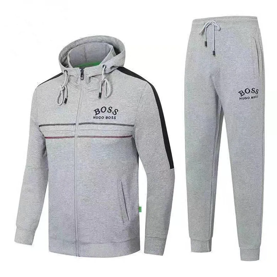 HB Crested Branded Logo Men's Tracksuit Ash