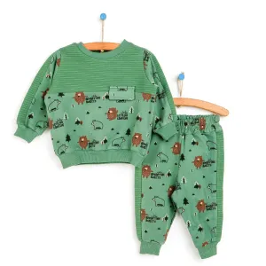 HelloBaby Baby Tracksuit - Dark Green