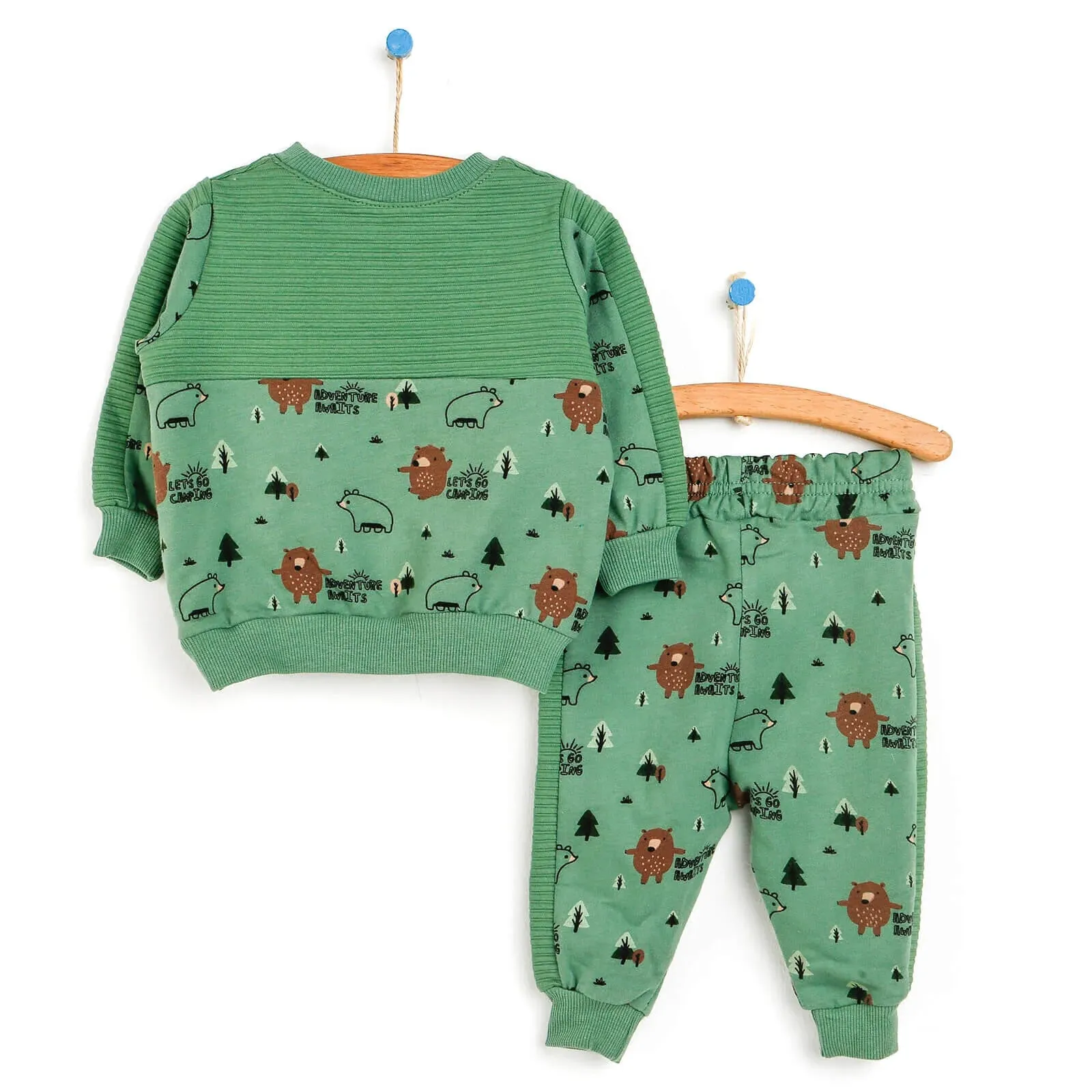 HelloBaby Baby Tracksuit - Dark Green