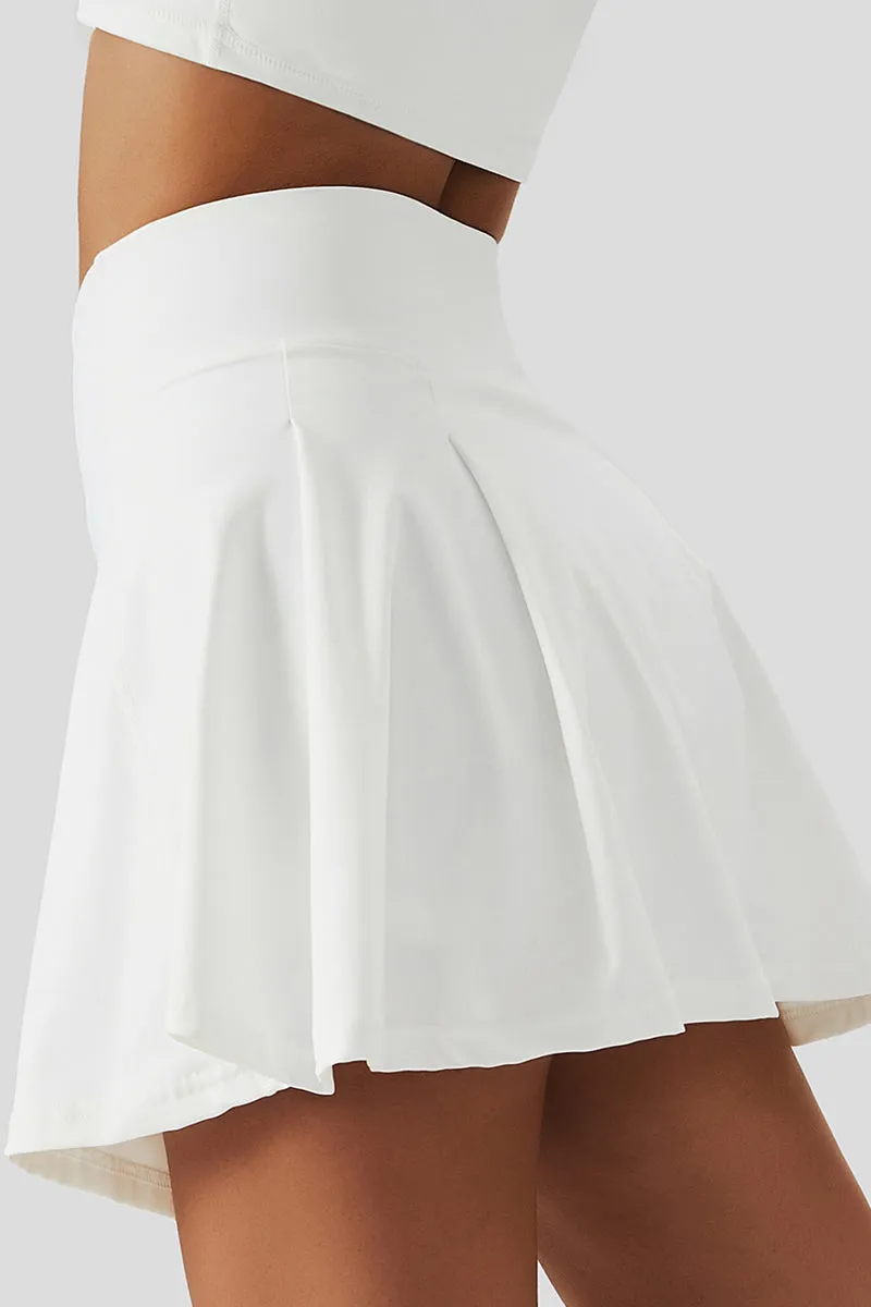 High Waisted Pleated Tennis Skirt