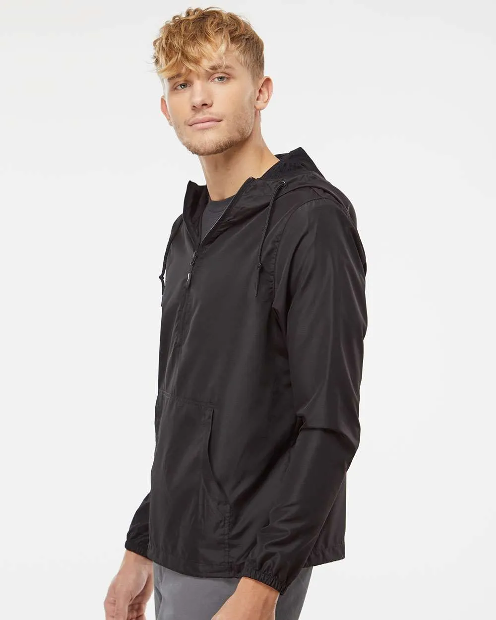 Independent Trading Co. Lightweight Windbreaker Pullover Jacket 