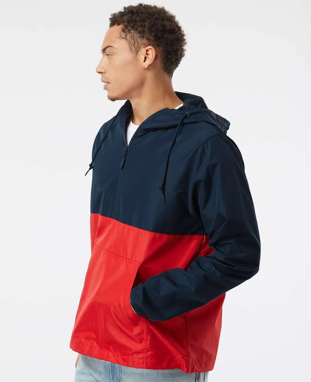 Independent Trading Co. Lightweight Windbreaker Pullover Jacket 