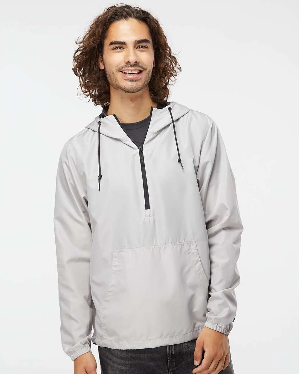 Independent Trading Co. Lightweight Windbreaker Pullover Jacket 