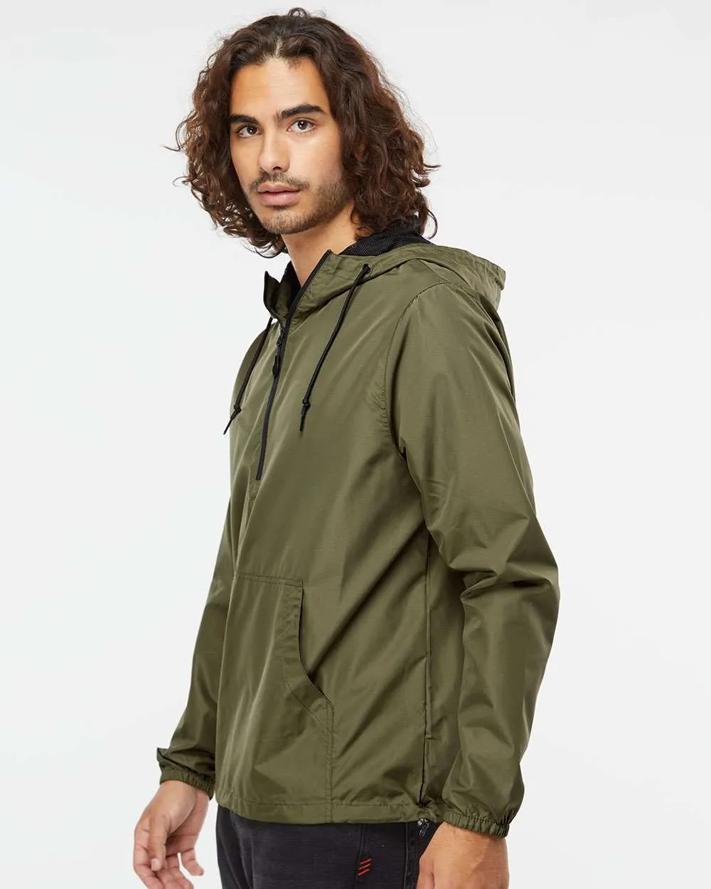 Independent Trading Co. Lightweight Windbreaker Pullover Jacket 