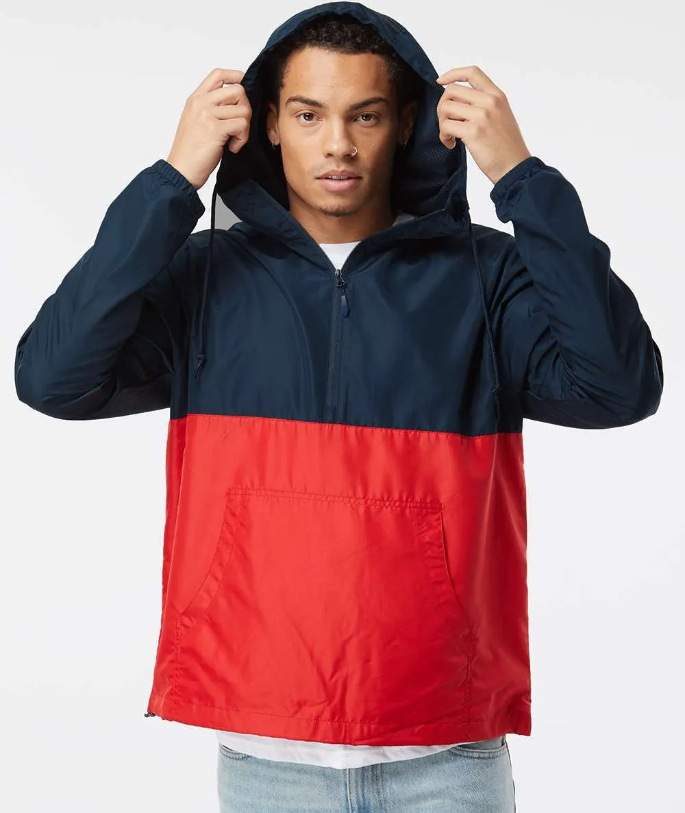 Independent Trading Co. Lightweight Windbreaker Pullover Jacket 