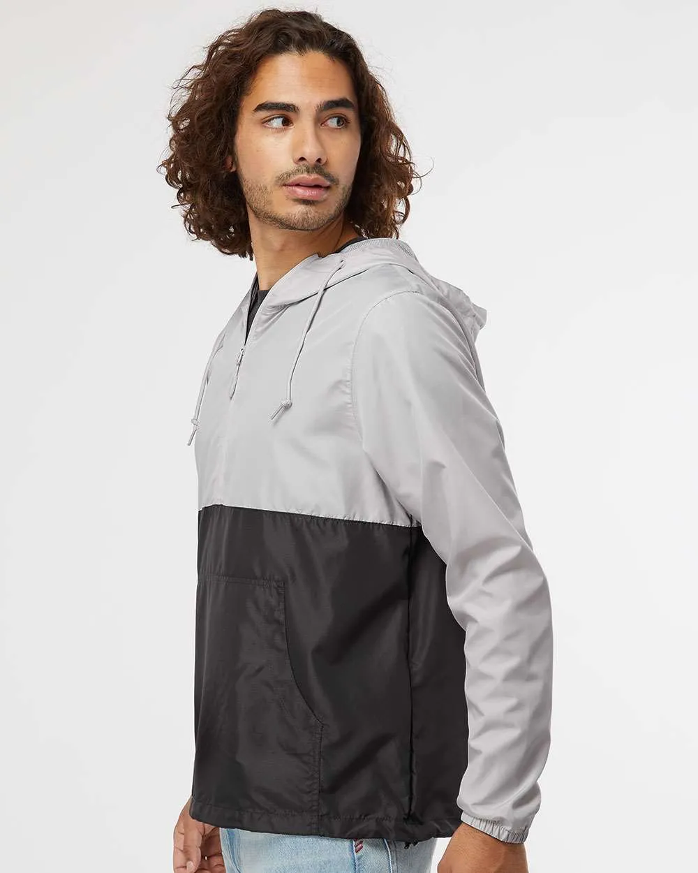 Independent Trading Co. Lightweight Windbreaker Pullover Jacket 